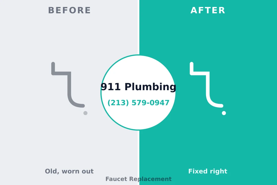 Before and after: plumbing company Ansonia, CT
